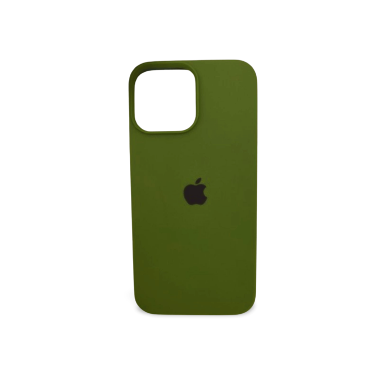 Carcasa iphone silicona suave verde oscuro