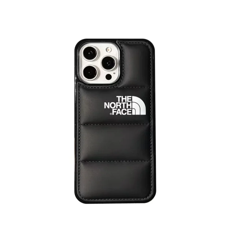 Carcasa para iPhone The North Face negra acolchada